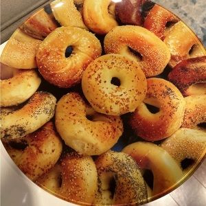 Glass Bagel Serving Plate